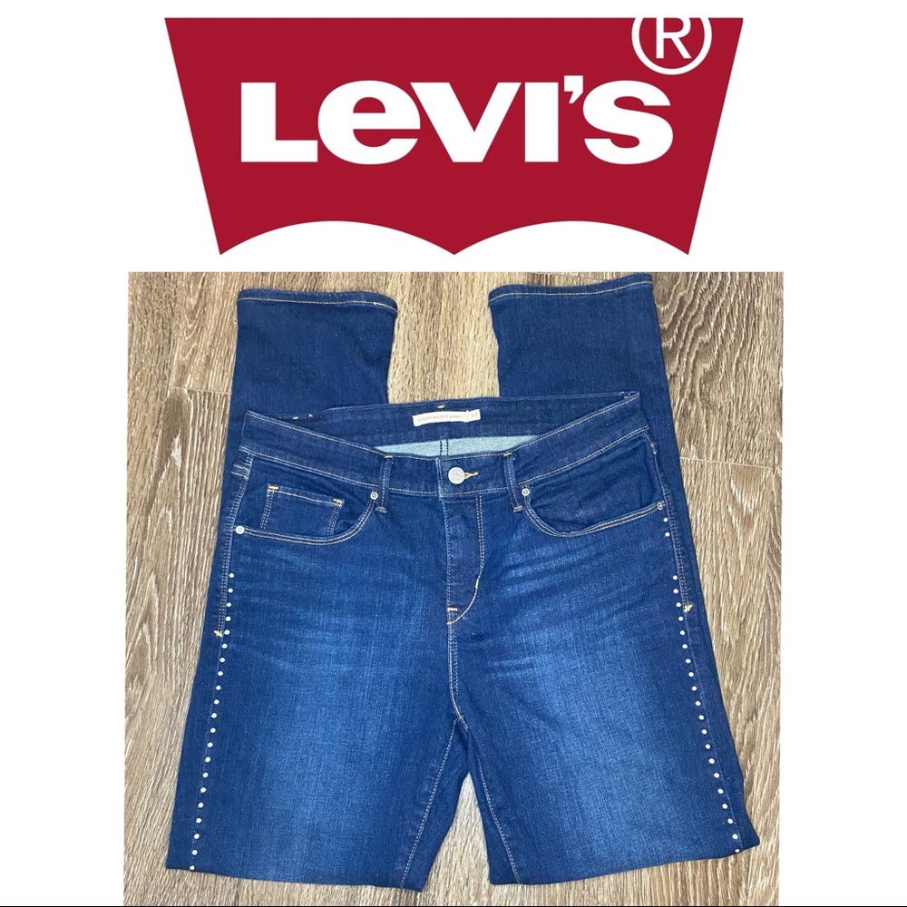 Levi’s Classic Mid Rise Skinny / With Rhinestones
